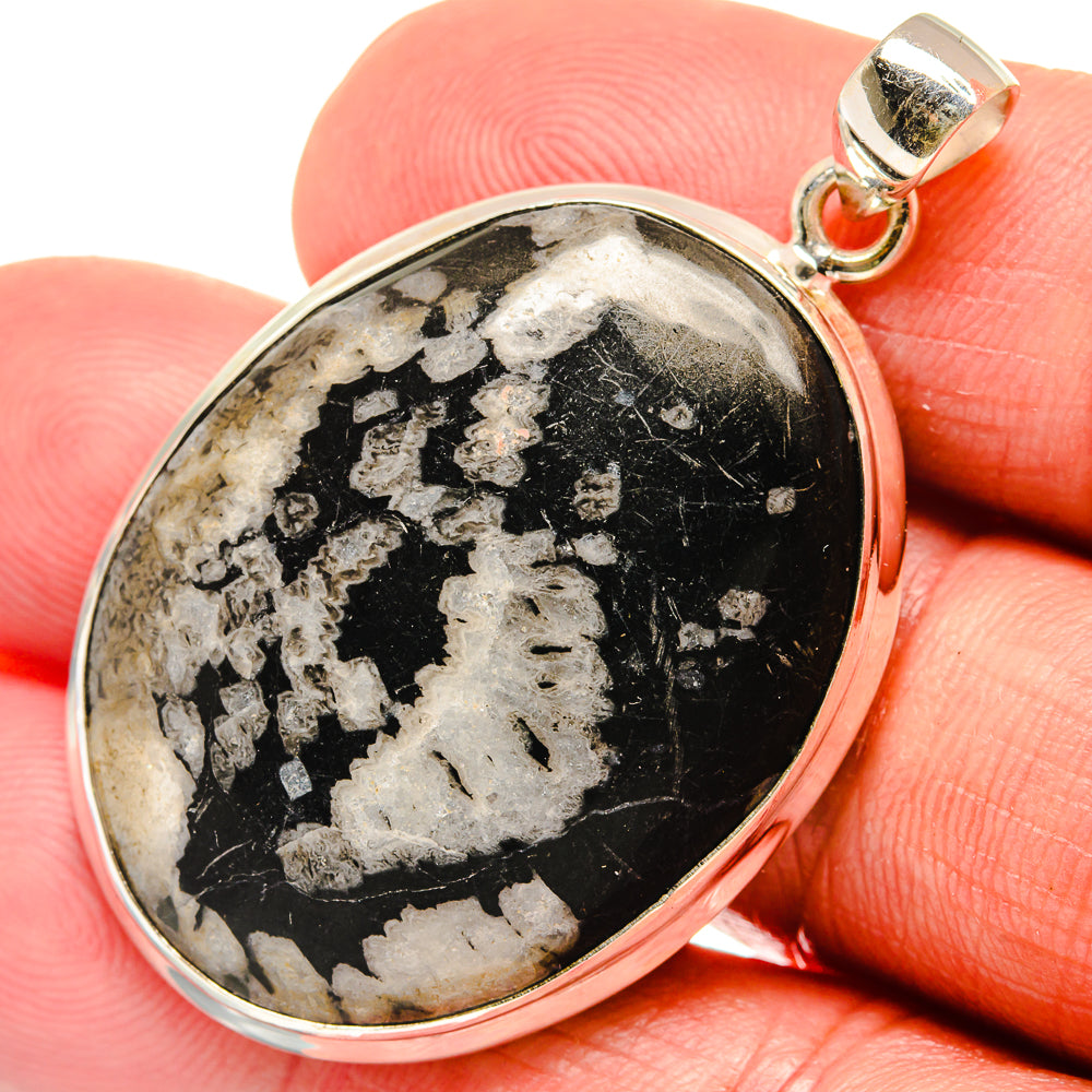 Chrysanthemum Stone Pendants handcrafted by Ana Silver Co - PD23247