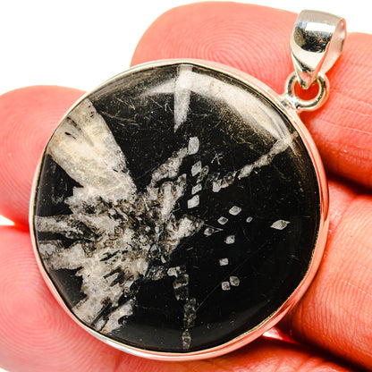 Chrysanthemum Stone Pendants handcrafted by Ana Silver Co - PD23250