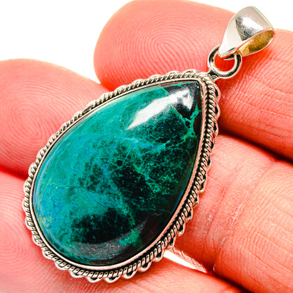 Chrysocolla Pendants handcrafted by Ana Silver Co - PD23267