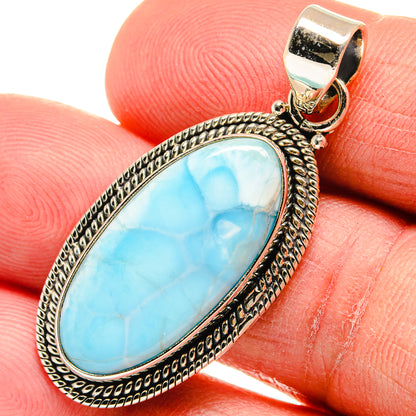 Larimar Pendants handcrafted by Ana Silver Co - PD23276