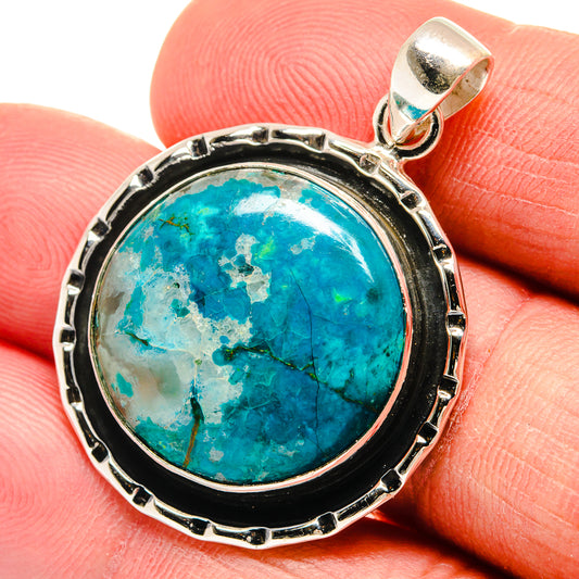 Chrysocolla Pendants handcrafted by Ana Silver Co - PD23278