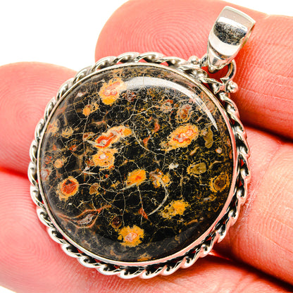 Fireworks Obsidian Pendants handcrafted by Ana Silver Co - PD23285