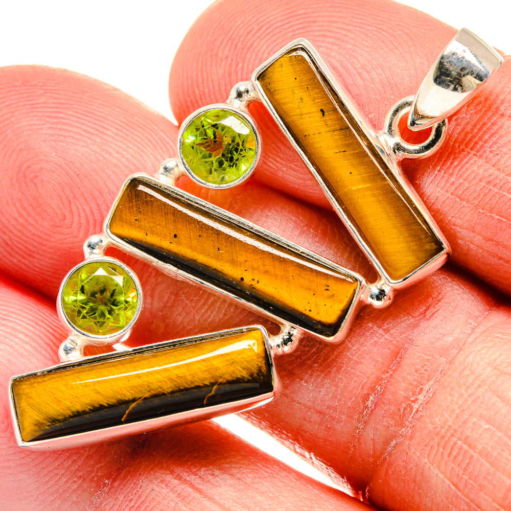 Tiger Eye Pendants handcrafted by Ana Silver Co - PD23289
