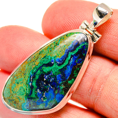 Azurite Malachite Pendants handcrafted by Ana Silver Co - PD23294