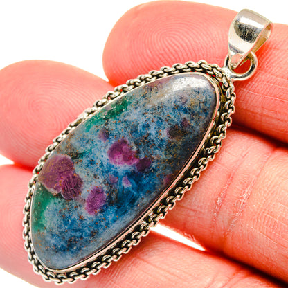 Ruby Fuchsite Pendants handcrafted by Ana Silver Co - PD23296