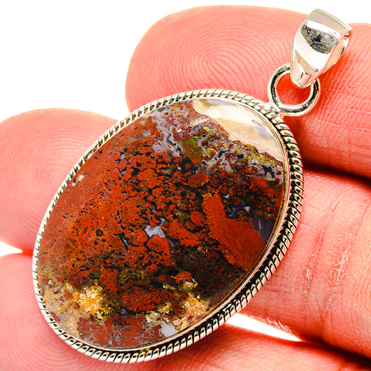 Bloodstone Pendants handcrafted by Ana Silver Co - PD23299