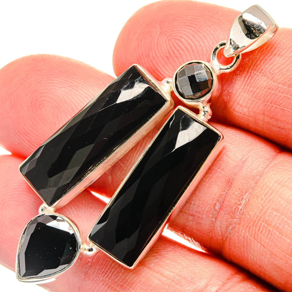 Black Onyx Pendants handcrafted by Ana Silver Co - PD23307