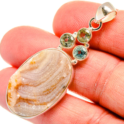 Desert Druzy Pendants handcrafted by Ana Silver Co - PD23309