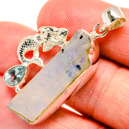 Rainbow Moonstone Pendants handcrafted by Ana Silver Co - PD23316