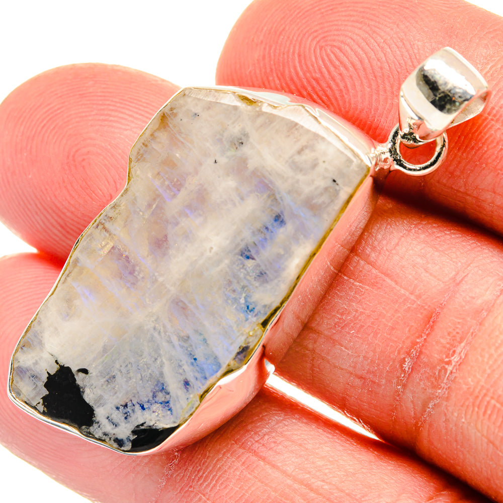 Rainbow Moonstone Pendants handcrafted by Ana Silver Co - PD23318