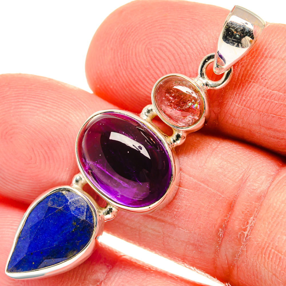 Amethyst Pendants handcrafted by Ana Silver Co - PD23336