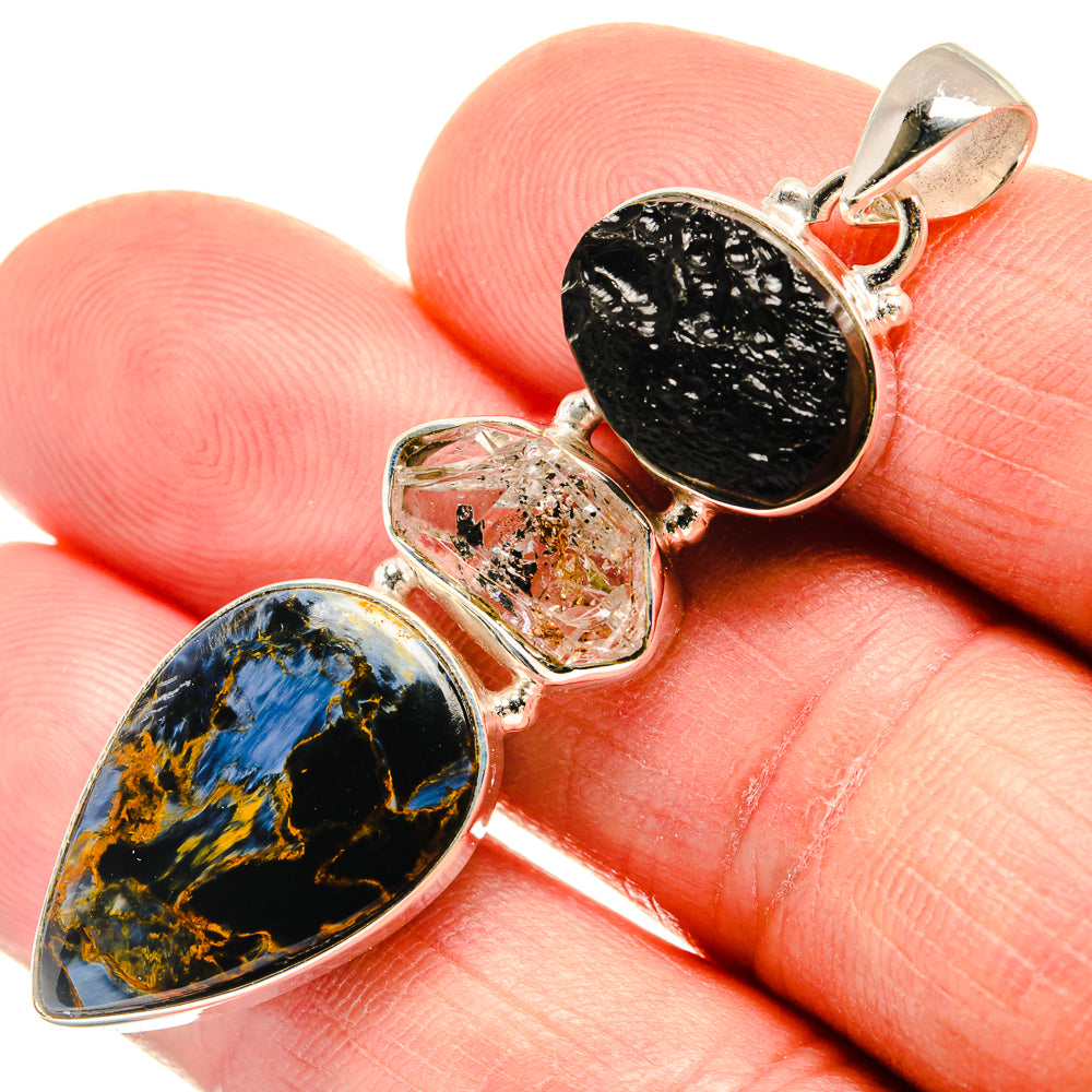 Pietersite Pendants handcrafted by Ana Silver Co - PD23340