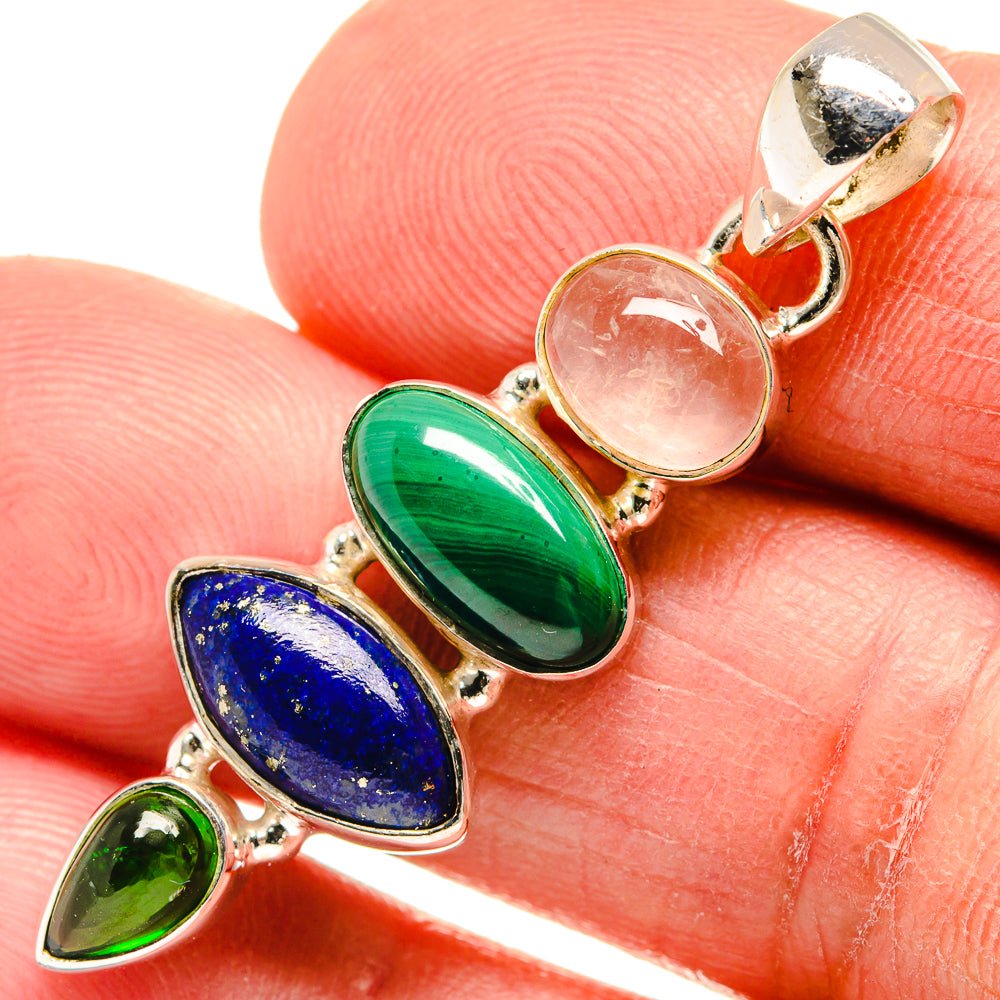 Malachite Pendants handcrafted by Ana Silver Co - PD23341