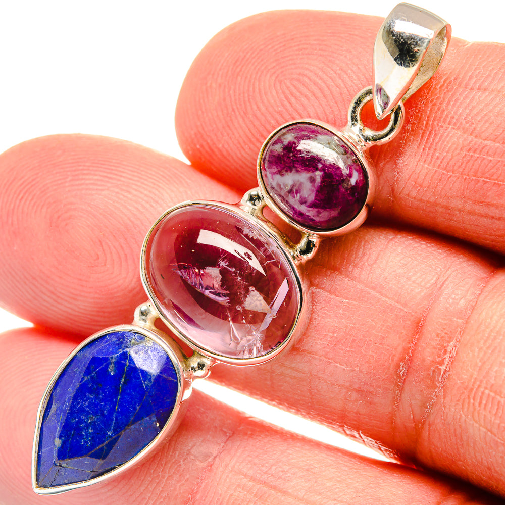 Lapis Lazuli Pendants handcrafted by Ana Silver Co - PD23343