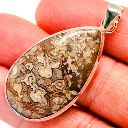 Laguna Lace Agate Pendants handcrafted by Ana Silver Co - PD23363