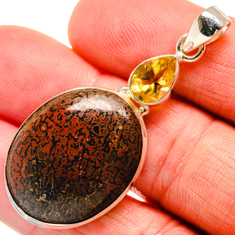 Dinosaur Bone Pendants handcrafted by Ana Silver Co - PD23381