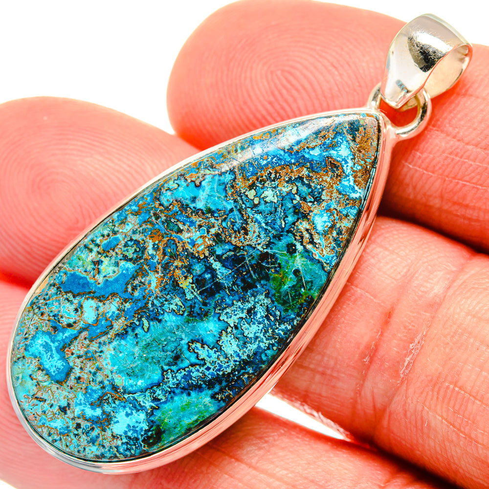 Shattuckite Pendants handcrafted by Ana Silver Co - PD23387