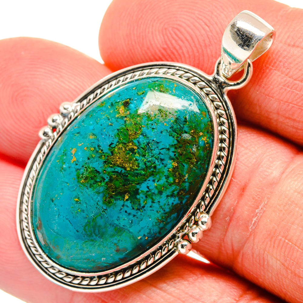 Chrysocolla Pendants handcrafted by Ana Silver Co - PD23388