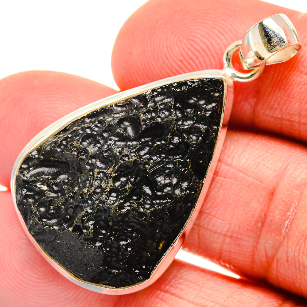 Tektite Pendants handcrafted by Ana Silver Co - PD23394
