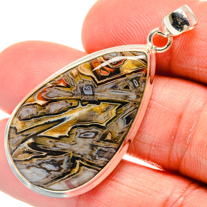 Turkish Tube Agate Pendants handcrafted by Ana Silver Co - PD23396