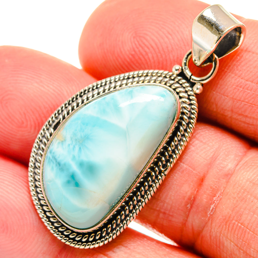 Larimar Pendants handcrafted by Ana Silver Co - PD23409
