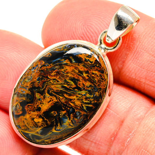 Golden Pietersite Pendants handcrafted by Ana Silver Co - PD23411