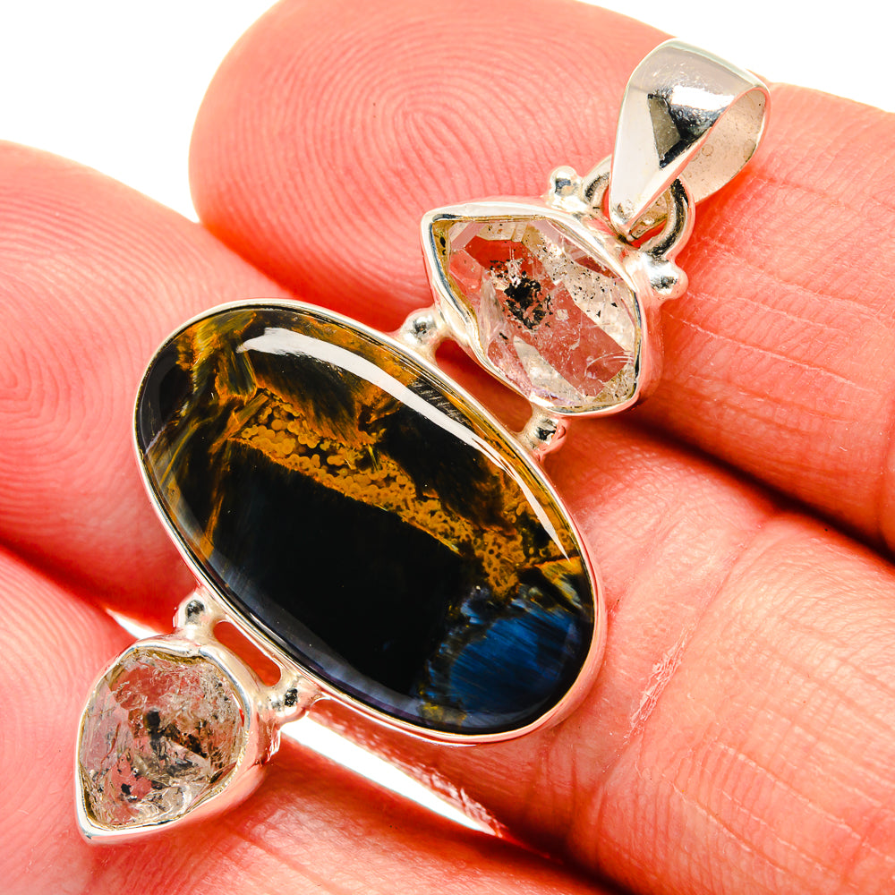 Pietersite Pendants handcrafted by Ana Silver Co - PD23417