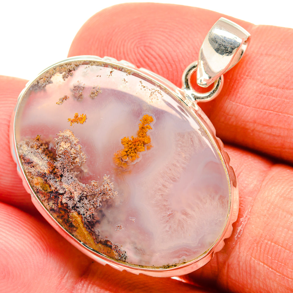 Plume Agate Pendants handcrafted by Ana Silver Co - PD23435