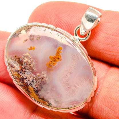 Plume Agate Pendants handcrafted by Ana Silver Co - PD23435