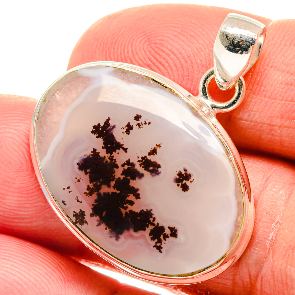 Dendritic Opal Pendants handcrafted by Ana Silver Co - PD23441