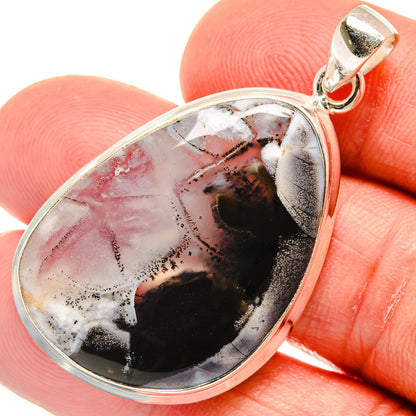 Dendritic Opal Pendants handcrafted by Ana Silver Co - PD23445