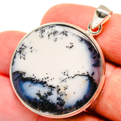 Dendritic Opal Pendants handcrafted by Ana Silver Co - PD23447