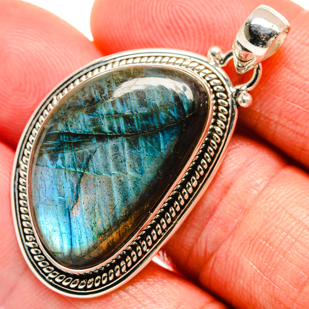 Labradorite Pendants handcrafted by Ana Silver Co - PD23459