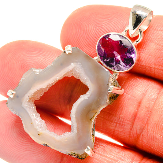 Geode Slice Pendants handcrafted by Ana Silver Co - PD23463