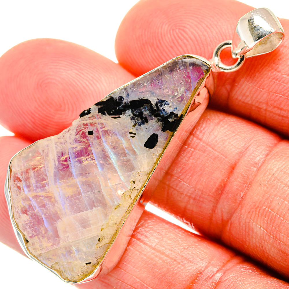 Rainbow Moonstone Pendants handcrafted by Ana Silver Co - PD23464