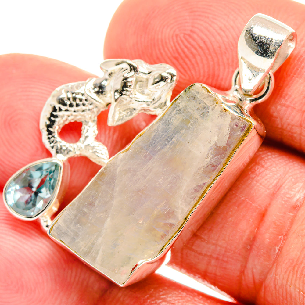 Rainbow Moonstone Pendants handcrafted by Ana Silver Co - PD23469