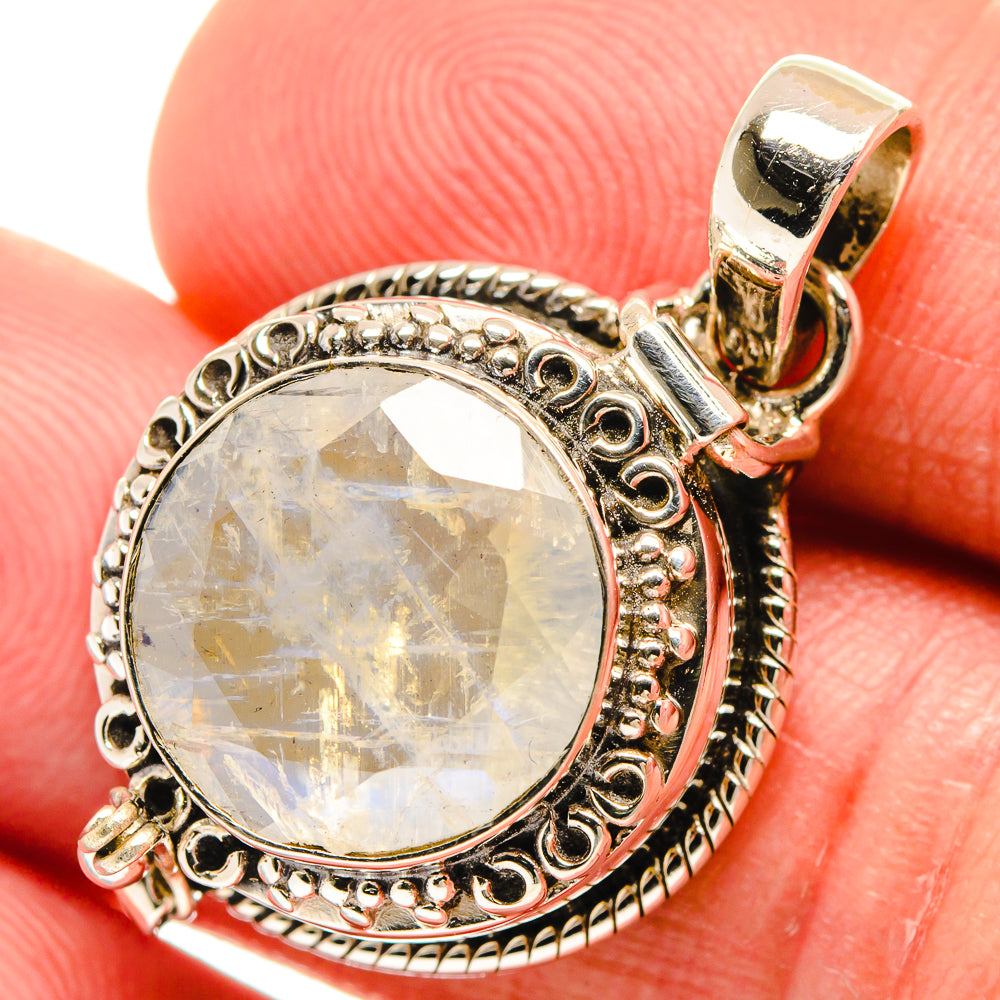 Rainbow Moonstone Pendants handcrafted by Ana Silver Co - PD23482