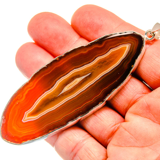 Red Botswana Agate Pendants handcrafted by Ana Silver Co - PD23493