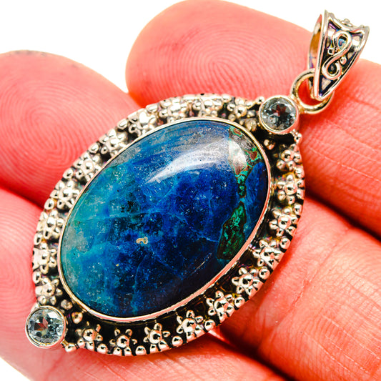 Azurite Pendants handcrafted by Ana Silver Co - PD23501