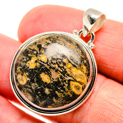 Fireworks Obsidian Pendants handcrafted by Ana Silver Co - PD23508