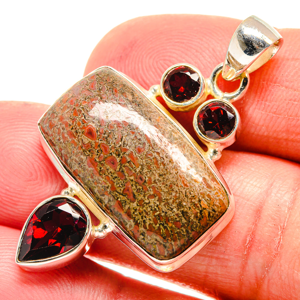 Dinosaur Bone Pendants handcrafted by Ana Silver Co - PD23515