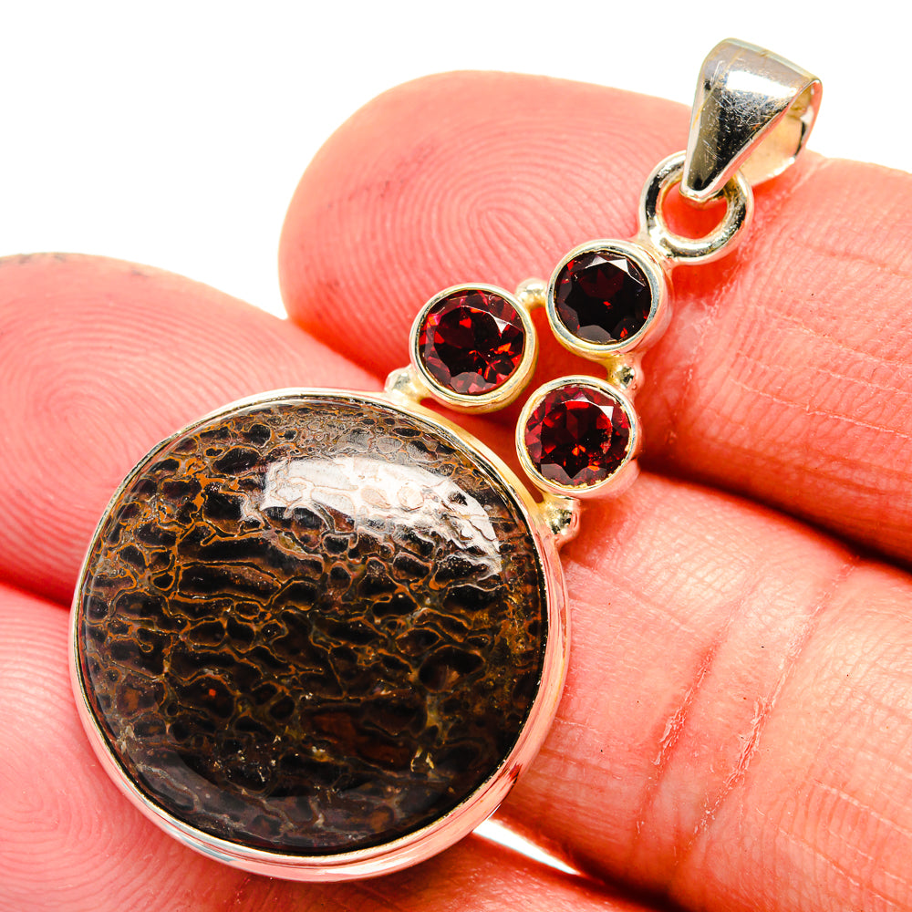 Dinosaur Bone Pendants handcrafted by Ana Silver Co - PD23516