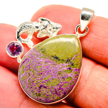 Stichtite Pendants handcrafted by Ana Silver Co - PD23535