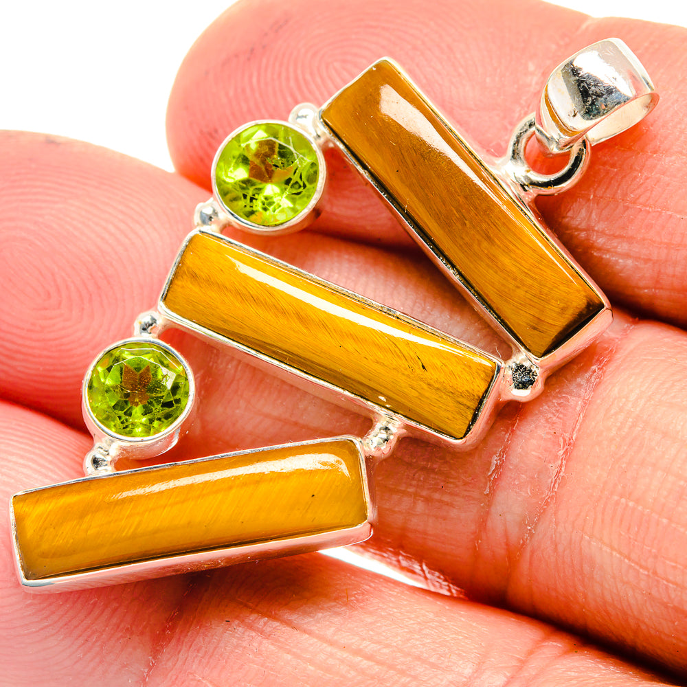 Tiger Eye Pendants handcrafted by Ana Silver Co - PD23539
