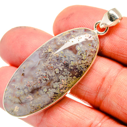 Plume Agate Pendants handcrafted by Ana Silver Co - PD23546