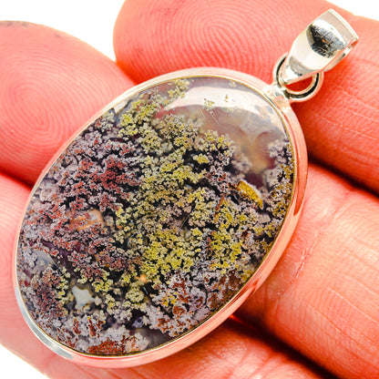Plume Agate Pendants handcrafted by Ana Silver Co - PD23547
