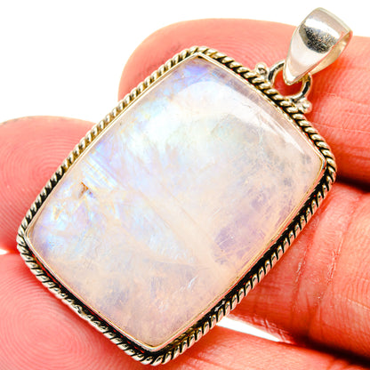 Rainbow Moonstone Pendants handcrafted by Ana Silver Co - PD23558