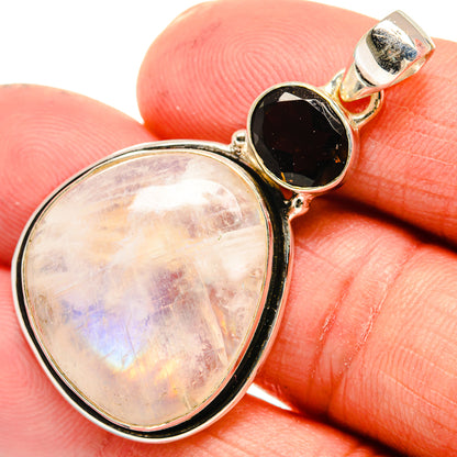 Rainbow Moonstone Pendants handcrafted by Ana Silver Co - PD23579