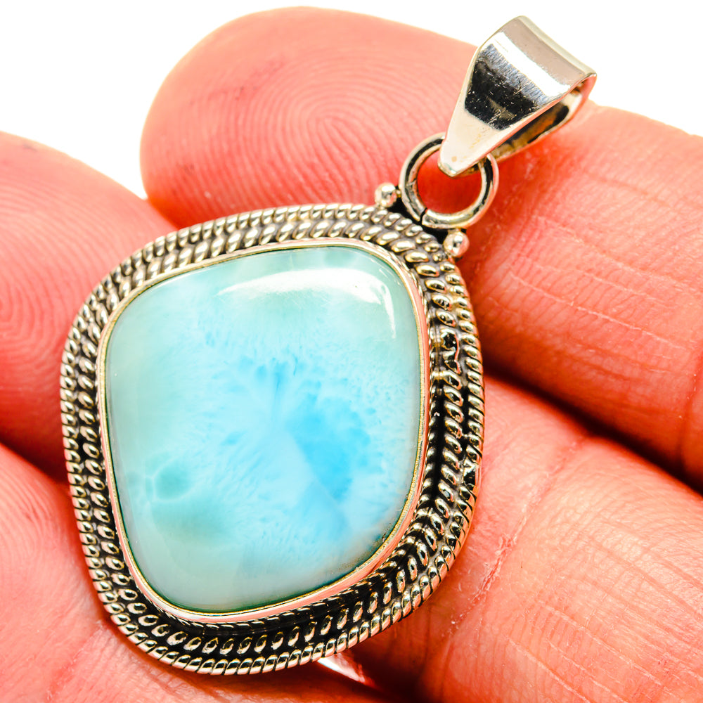 Larimar Pendants handcrafted by Ana Silver Co - PD23581