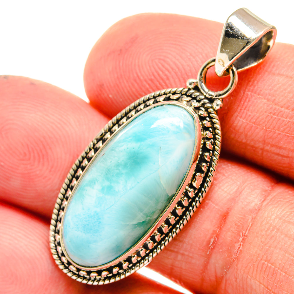 Larimar Pendants handcrafted by Ana Silver Co - PD23585